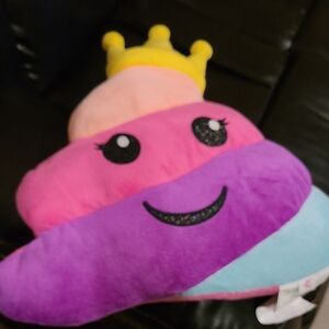 Justice Rainbow Poop Pillow